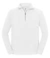 SS154 622880 Fruit of the Loom Iconic Premium Zip Neck Sweatshirt White colour image